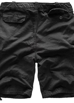 Шорты карго мужские surplus vintage shorts black черные хлопковые повседневные шорты сурплюс2 фото