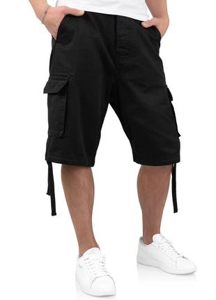 Шорты карго мужские surplus vintage shorts black черные хлопковые повседневные шорты сурплюс5 фото