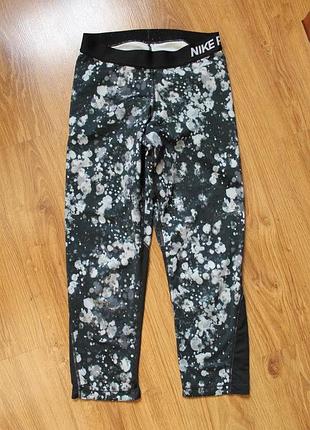 Тайтсы для бега nike pro cool capri microcosm (women)