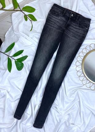 Сірі чорні вузькі джинси zara