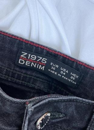 Серые чёрные джинсы узкие zara2 фото