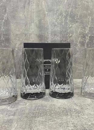 Набір високих склянок pasabahce leafy ps-420855-4 330 мл 4 шт