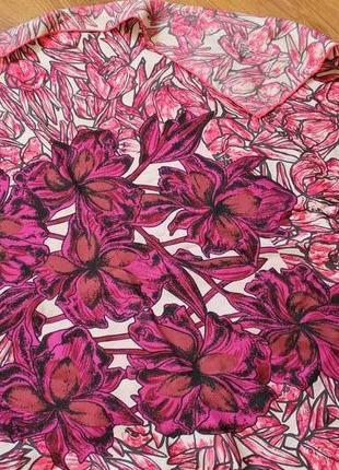 Balmain pierre pour elegance silk scarf floral шелк платок париж франция