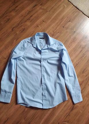 Голубая рубашка plazaitalia