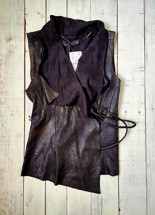 Нова шикарна жилетка zara , розмір s (по бірці 165/84а) .