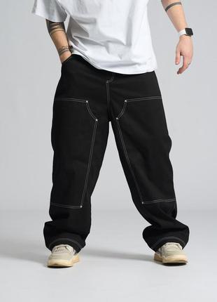 Брюки оверсайз карго чоловічі ogonpushka till чорні
