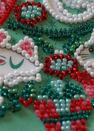 Набір для вишивання бісером на натуральному художньому холсті вбрали абрис арт amb0834 фото