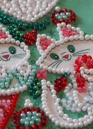 Набір для вишивання бісером на натуральному художньому холсті вбрали абрис арт amb0833 фото