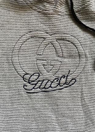 Gucci - кофта с капюшоном на молнии худи размер s2 фото