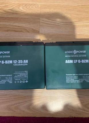 Акумулятори logicpower agm 12v 35ah