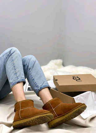 🤍 ugg classic mini ii boot beige 🤍3 фото