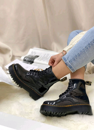 🖤 dr. martens jadon patent black 🖤7 фото