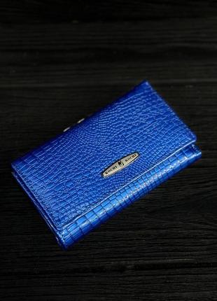 Жіночій гаманець з лакірованоі натуральної шкіри5 фото