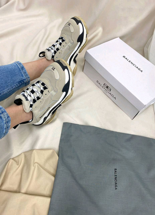 Кросівки 🔥 balenciaga triple s beige🔥