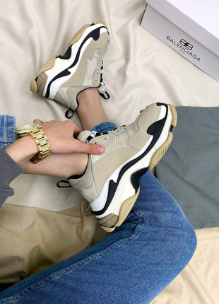 Кросівки 🔥 balenciaga triple s beige🔥2 фото