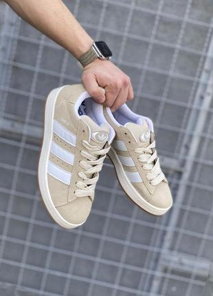 Кроссовки кроссовки кроссы кроссовки adidas campus beige адидас кампус2 фото