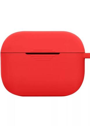 Силіконовий червоний чохол для навушників apple аїрподсів pro — гарний чохол для навушників