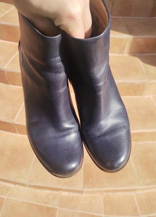 Темно-сині, демі, черевички ecco, 39 розмір, на весну-осінь.