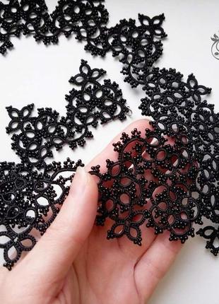 Кружевное колье, воротник фриволите, анкарс