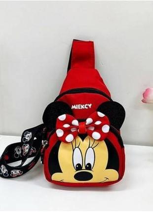 Рюкзак для дівчинки червоний  disney mini mays