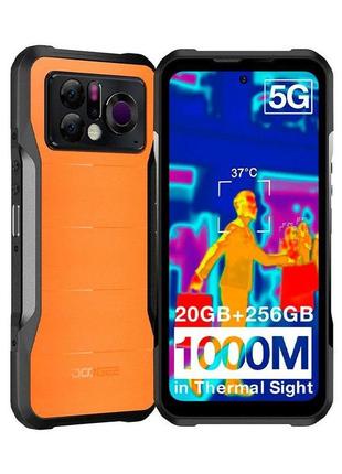 Защищенный смартфон doogee v20 pro 5g 12/256gb orange nfc