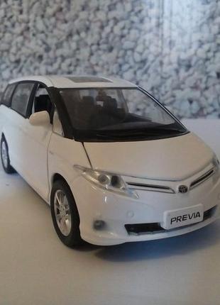 Тойота превія toyota previa машинка метал звук світло
