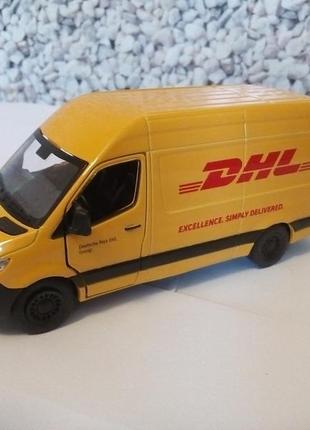 Мерседес спринтер mercedes sprinter лого dhl машинка метал1 фото