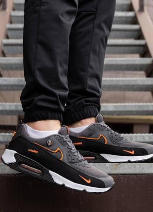 Air max 90 silver orange7 фото