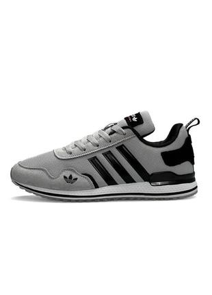 Чоловічі кросівки adidas runner pod-s3.1 light gray сірі повсякденні кросівки з натуральної замші адідас