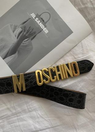 Ремень, пояс с пряжкой moschino (оригинал)