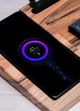 Беспроводное зарядное устройство qi charger зарядная станция зарядка для телефонов смартфонов с лого4 фото