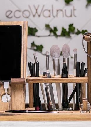 Женский органайзер для косметики украшений бижутерии макияжа кисточек помады туши из...