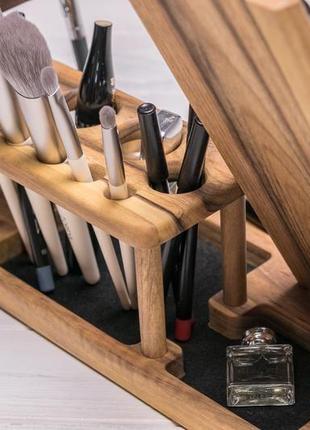 Женский органайзер для косметики украшений бижутерии макияжа кисточек помады туши из...