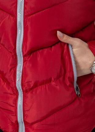 Куртка жіноча демісезонна, колір бордовий, 244r0135 фото