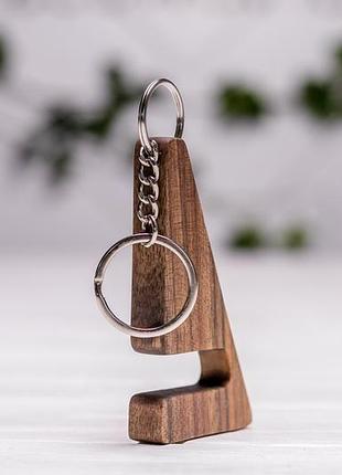 Аксессуар деревянный брелок для ключей подставка держатель органайзер для телефона iphone смартфона