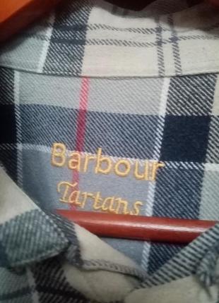 Оригинал. тёплая рубашка в клетку barbour tartan3 фото