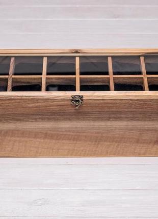 Аксессуары подставки органайзеры из дерева для хранения наручных часов на ремешке с логотипом5 фото