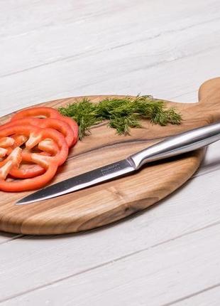 Дошка кухонна дерев'яна дощечка для кухні їжі нарізки продуктів з дерева з логотипом "матрьошка"5 фото