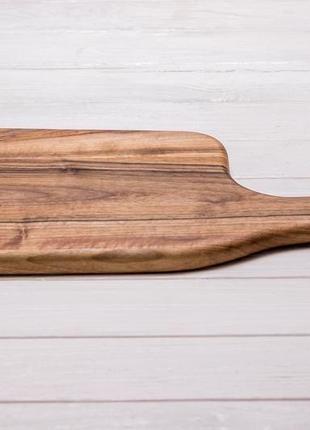 Дошка кухонна дерев'яна дощечка для кухні їжі нарізки продуктів з дерева з логотипом "колун"3 фото