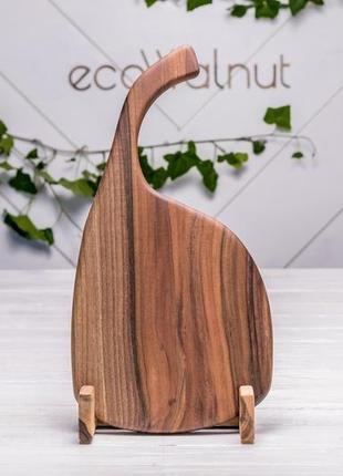 Дошка кухонна дерев'яна дощечка для кухні їжі нарізки продуктів з дерева з логотипом "топорик"2 фото