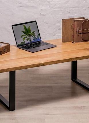 Деревянный дизайнерский стол в стиле лофт loft в офис зал спальню прихожую с...