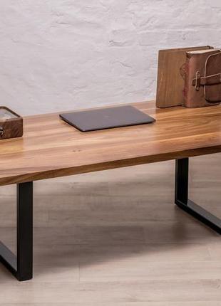 Деревянный дизайнерский стол в стиле лофт loft в офис зал спальню прихожую с...