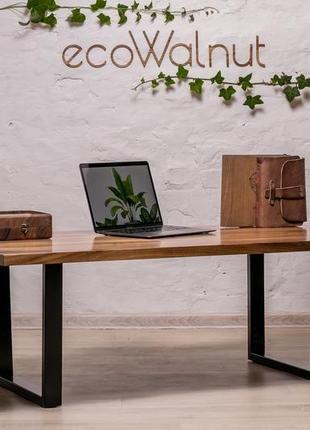 Офисный лакированный журнальный деревянный обеденный стол столик под заказ из...