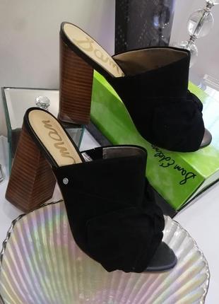 Босоножки мюли замшевые sam edelman