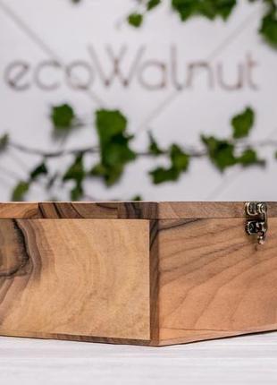 Деревянный органайзер подставка коробочка для 6 наручных часов с ремешкам подушечками...