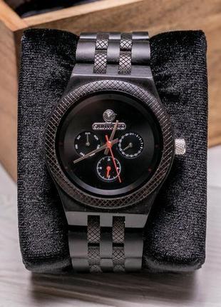 Деревянный органайзер подставка коробочка для 6 наручных часов с ремешкам подушечками...