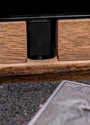 Деревянная настольная подставка под пистолет органайзер для пистолета телефона ручек...