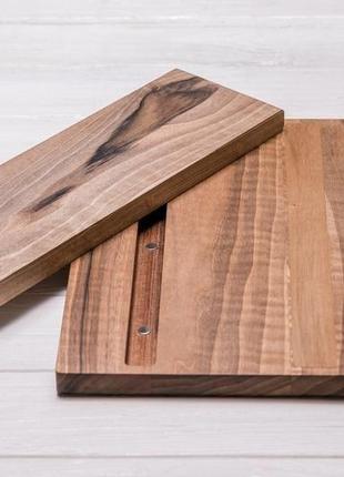Магнітна дерев'яна підставка для зберігання ножів органайзер для ножиків із гравіюванням логотипом7 фото