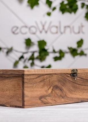 Дерев'яний аксесуар коробочка органайзер тримач холдер скринька для зберігання наручних годинників6 фото