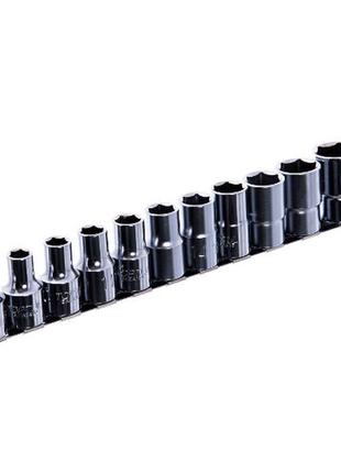 Набор 12-гранных головок на планке toptul 12-гр. 1/2" 11ед. 8-22мм gaaq1601u-12